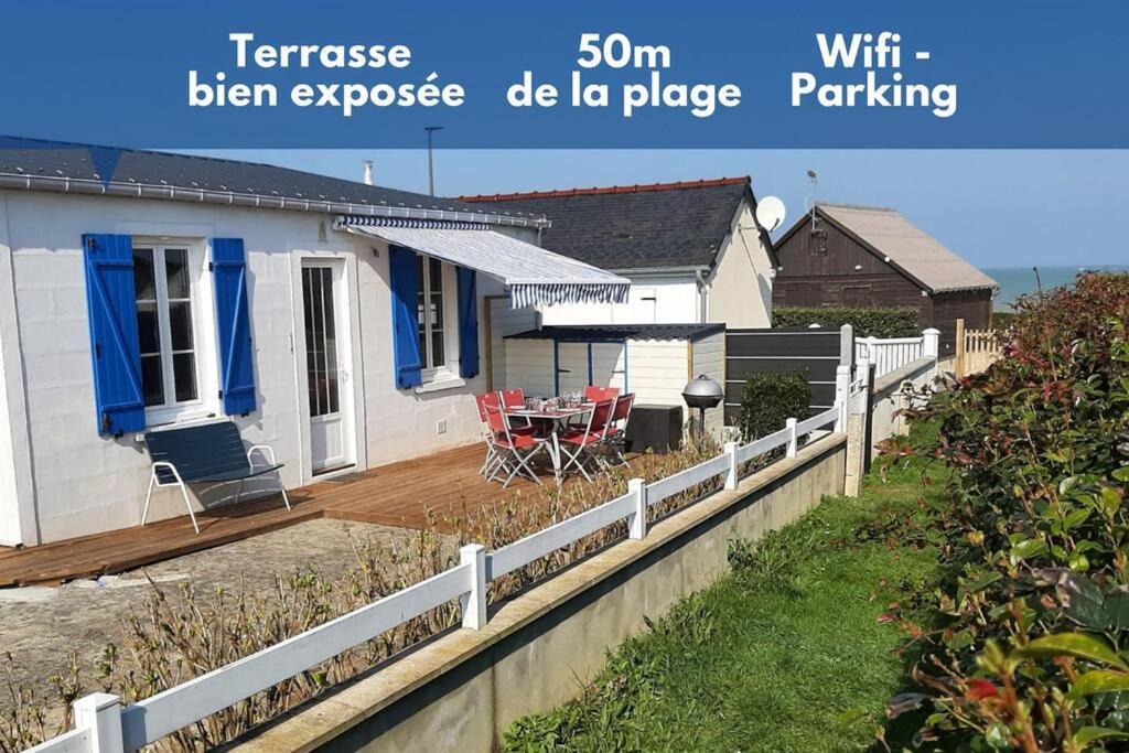 Les Heures Tranquilles - Vue Mer - 50M De La Plage Saint-Come-de-Fresne Exterior photo