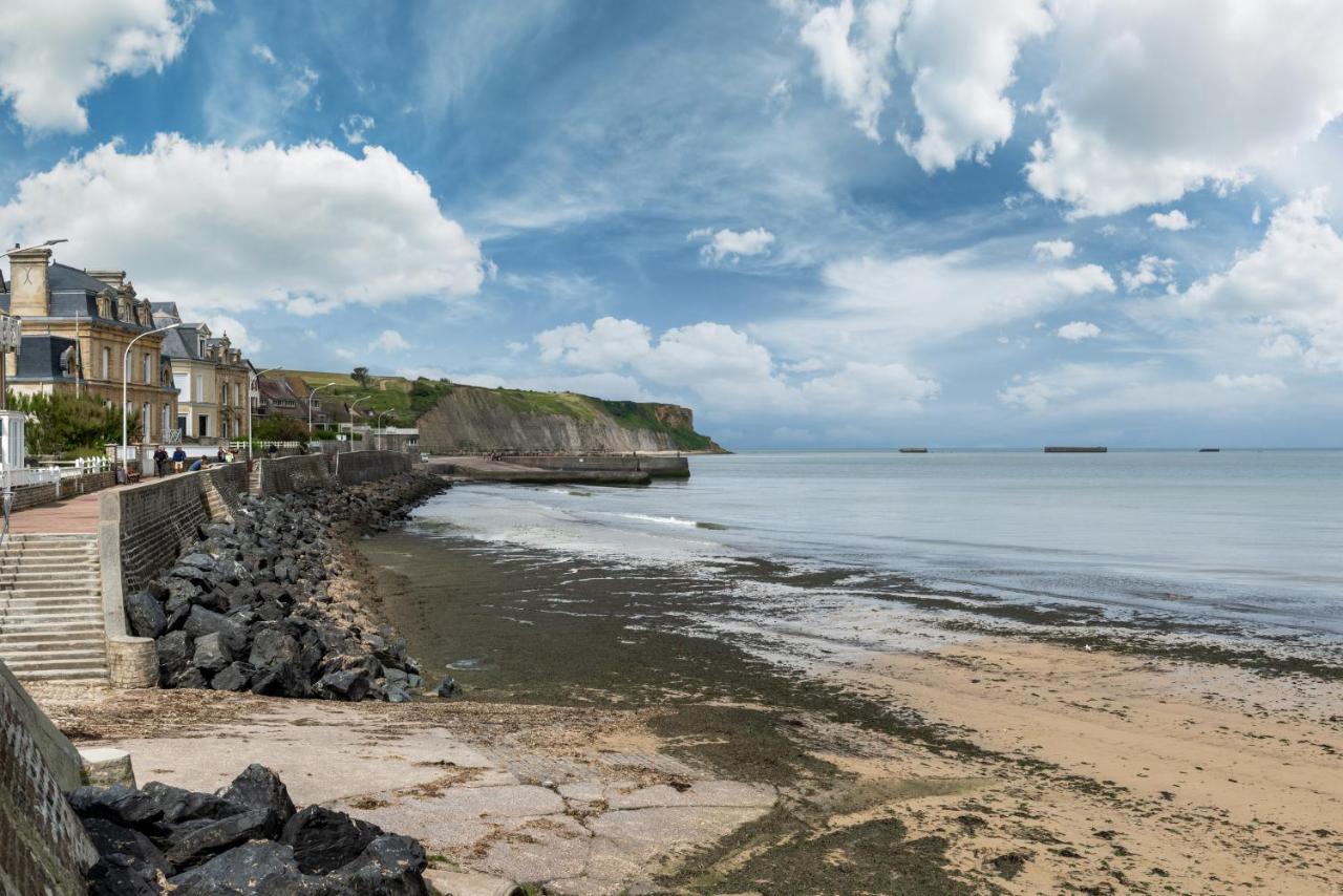 Les Heures Tranquilles - Vue Mer - 50M De La Plage Saint-Come-de-Fresne Exterior photo